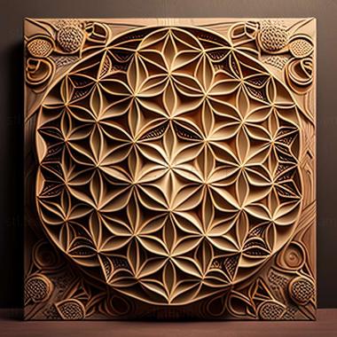 3D model sacred geometry (STL)